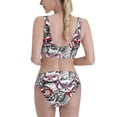 thumbnail image 5 of High Waisted Bikini Sets For Women, Glasses Owl Swimsuits Tummy Control, Two Pieces Bathing Suit, 5 of 8