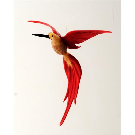 WGK Glass Art 36-224 Handmade Lampworked Glass Hummingbird with Aventurin