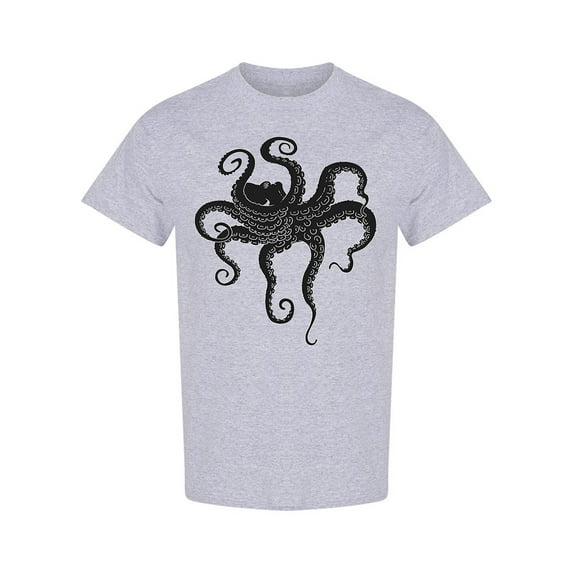 Octopus With Big Tentacles T-Shirt Men -Image by Shutterstock, Male Small