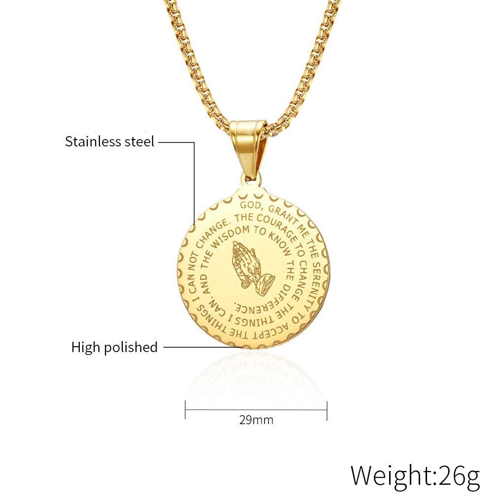 Serenity Prayer Necklace God Grant Me 