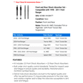 thumbnail image 2 of Front and Rear Shock Absorber Set - Compatible with 1998 - 2011 Ford Ranger 1999 2000 2001 2002 2003 2004 2005 2006 2007 2008 2009 2010, 2 of 2