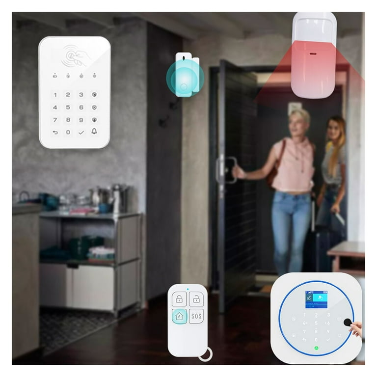 G12 Security Alarm System Tuya Wifi Wireless Touch Keypad GSM RFID