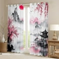 thumbnail image 2 of Castle Fairy Scenery Curtains Pack of 2 (42x84 Each),Japanese Style Curtains Blackout, 2 of 6