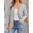 thumbnail image 2 of CAILDANL Womens Cardigan Sweaters Long Sleeve Casual Lightweight Button Down V-Neck Fall Clothes 2025, 2 of 2