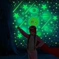 thumbnail image 4 of Vikakiooze Home Decor , Solar system stars and m eteor children's room decoration fluorescent stickers, 4 of 9