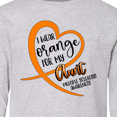 thumbnail image 4 of Inktastic I Wear Orange for my Aunt Multiple Sclerosis Awareness Long Sleeve Youth T-Shirt, 4 of 5