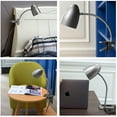 thumbnail image 5 of ENERGETIC Clip Desk Lamp LED Light, 3.5W 4000K Flexible Gooseneck Bendable Light for Bedroom, Silver, 5 of 6