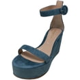 thumbnail image 1 of Gianvito Rossi Sandale Compensée en Cuir pour Femmes Amelia - 7.5 m, 1 of 3