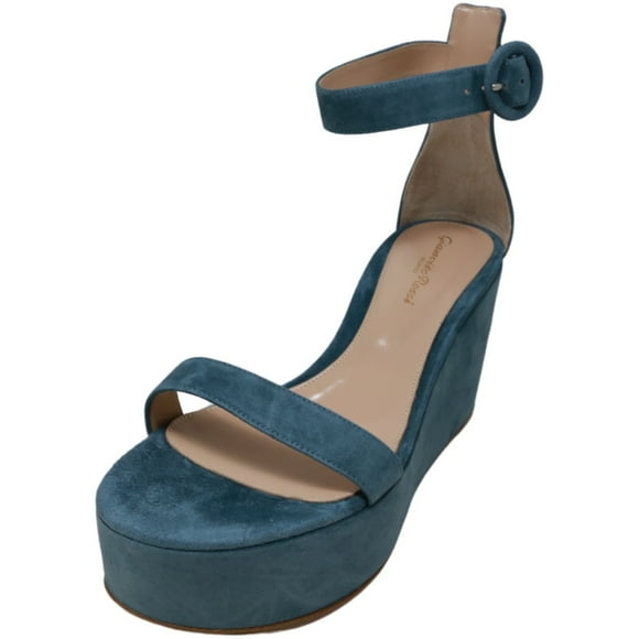 Gianvito Rossi Women's Amelia Ankle-High Leather Wedged Sandal - 7.5 M