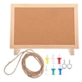 thumbnail image 1 of HLONK Small Cork Board For Desk With Wooden Frame Decorative Bulletin Board For Office Home And School Message Board For Photos And Messages, 1 of 8