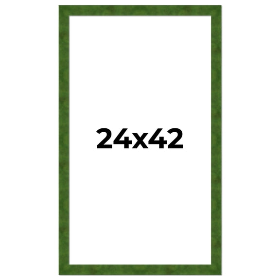 24x42 Frame Green Burl Solid Wood Picture Frame | 1.75 Inches Moulding Width | Interior Frame Depth