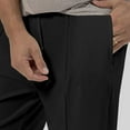 thumbnail image 5 of Men's Casual Pants Men's Sports Pants Fall And Winter Solid Color Casual Pant Loose Leg Trousers Black M, 5 of 9