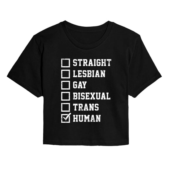 Instant Message - LGBT Checklist Cropped Graphic T-Shirt