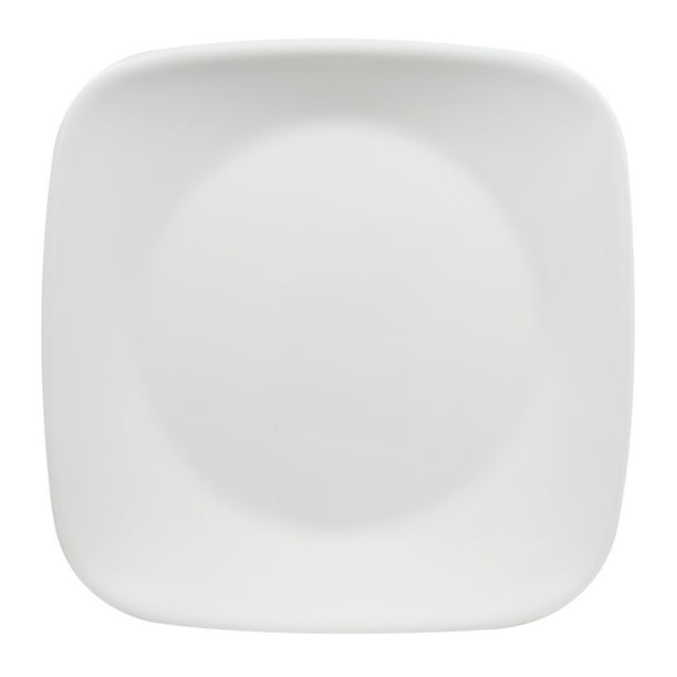 Corelle 6.5" Pure White Square Bread & Butter Plate, Set of 6 Walmart