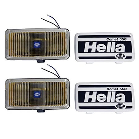 Hella 550 Series 55W 12V H3 Fog Lamp Kit - Amber