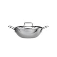 thumbnail image 3 of Tramontina Utsava 1.8-Quart Tri-Ply Clad Stainless Steel Kadai with Lid - Induction & Oven Safe, 3 of 13