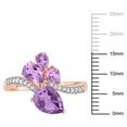 thumbnail image 2 of Everly Women's Amethyst 14k Rose Gold Ring, 2 of 8