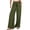 Army Green, variant on Wide Leg Pants For Women Elastic Drawstring Waist Loose Casual Trousers Summer Beach Boho Resort Wear Women's Wide Leg Pants Blue XXL