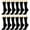 Black, variant on 12 Pairs Women's Crew Socks Fancy Novelty Designed Size 9-11 Multicolor Assorted Butterfly