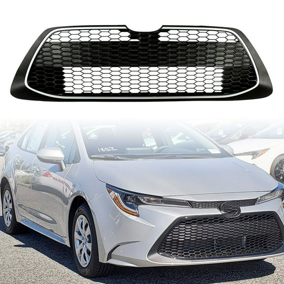 Black Front Bumper Lower Grille Honeycomb Mesh Fit For Toyota Corolla 2020/2021