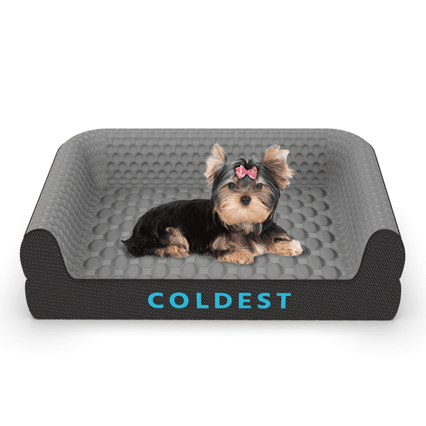Coldest Cozy Dog Bed Cooling Medium Dog Beds Washable Removable Cover Comfortable and Anti