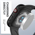 thumbnail image 4 of [2 Pack] IBAOLEA Compatible for IBAOLEA Watch Case Series 7 41mm，Hard PC Edge Bumper Case Protective Cover Frame Compatible for iWatch Series 7 41mm Black+Black For apple watch 7 41mm, 4 of 7