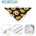 thumbnail image 6 of Dog Bandana 1 Pack,Black Yellow Sunflower Pattern Bandanas for Dogs,Cat Bandana,Small/ Large Dog Bandana 2 Size,Dog Bandanas, 6 of 6