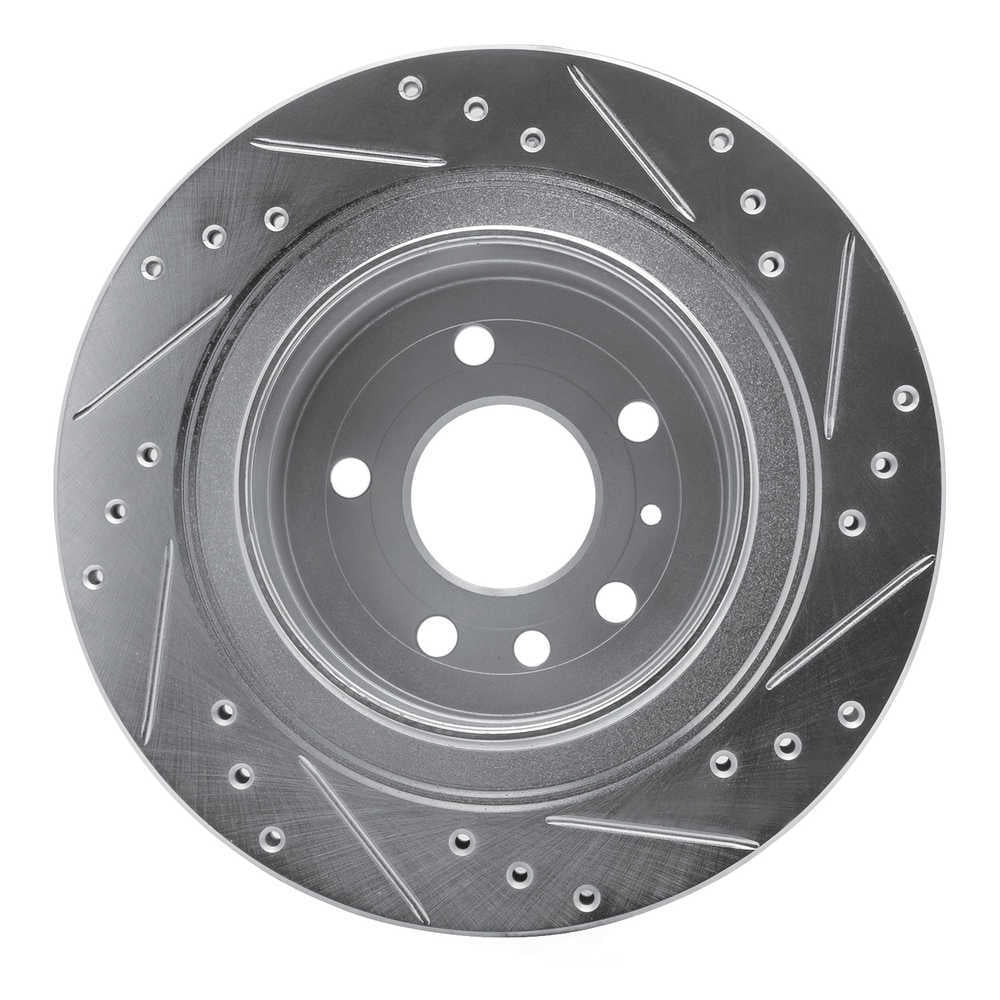 Dynamic Friction Company 631-65014L DFC Brake Rotor - Drilled And Slotted - Silver