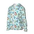 thumbnail image 2 of KLL Sea Shells 2 Print Men's Women’s UPF 50+ Sun Protection Outdoor Hoodie Jacket Long Sleeve Fishing Hiking Performance Shirt-3X-Large, 2 of 6
