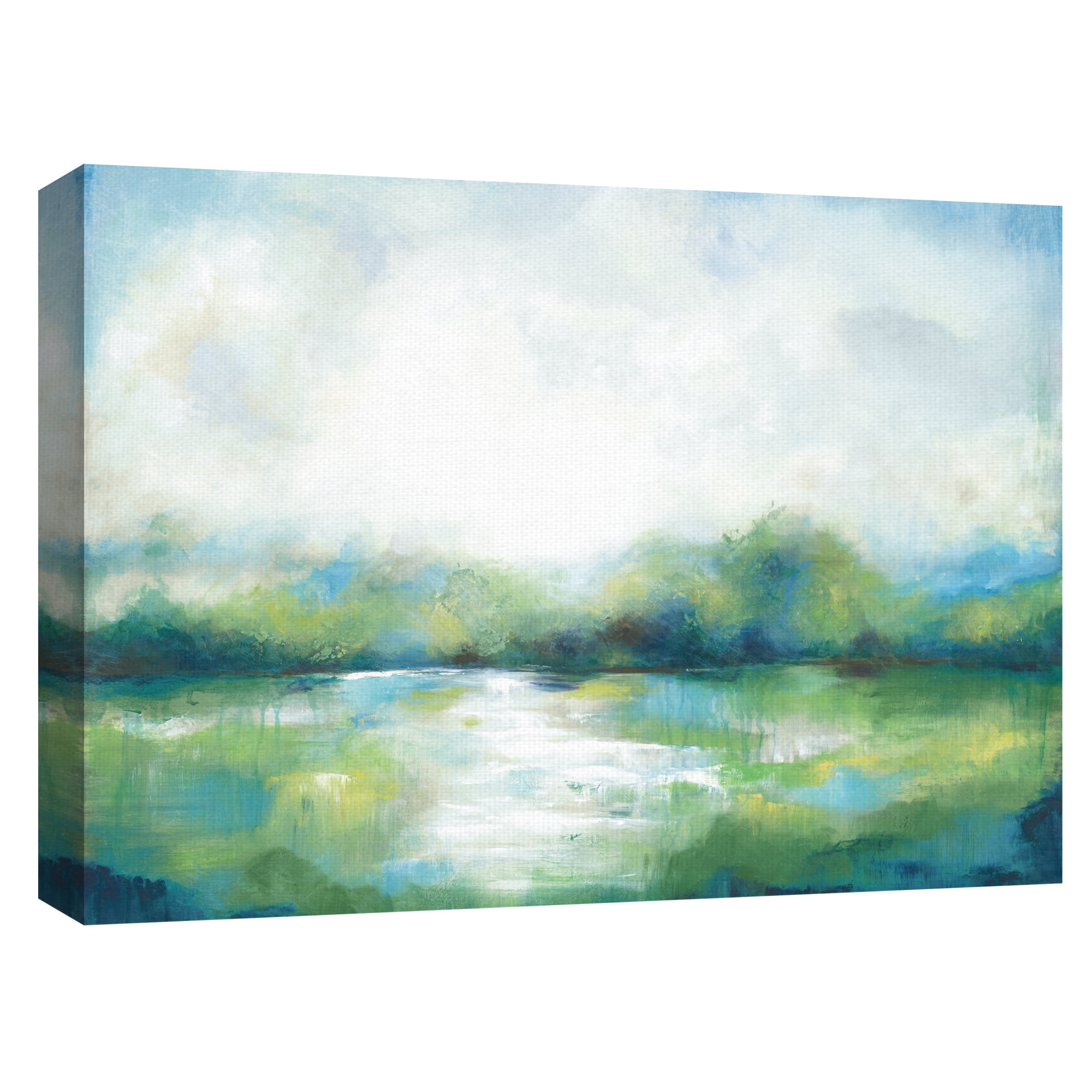 Fresh Green Landscape II by Willowbrook Fine Art Canvas Art Print