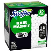 Sweeper Heavy Duty Dry Multi-Surface Cloth Refills for Floor Sweeping and Cleaning, Unscented, 20 Count