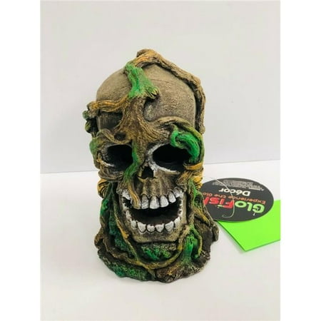 GloFish TM78018 Tetra Ornamental Skull Fluoresce Under Blue Lights Aquarium Gravel - Extra Large