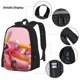 thumbnail image 3 of Easygdp Colorful Cartoon Biplane Mochila para Niños y Niñas con Set de Caja de Almuerzo y Estuche para Lápices 3 en 1, Mochila Escolar Estampada para Adolescentes, 3 of 7