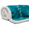 thumbnail image 2 of Chanasya Warm Hugs Positive Energy Healing Thoughts Super Soft Fleece Sherpa Comfort Caring Teal Blue Gift King Bed Blanket - Get Well Soon Gift for Women Men Patient - Teal King Blanket, 2 of 7