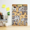 thumbnail image 6 of FMSHPON Elephant Clipboard Hardboard Wood Nursing Clip Board and Pull for Standard A4 Letter 13x9 inches, 6 of 7