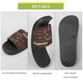 thumbnail image 7 of GZHJMY Stylish Slides for Women Men, Coffee Tags for Fast Food Design Soft Flexible Slip-on Sandals Slippers, 7 of 7