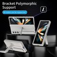 thumbnail image 5 of For Samsung Galaxy Z Fold3 5G Case with Tempered Glass Film Silicone Wristband Kickstand PC Phone Co, 5 of 5