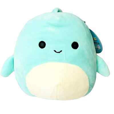 Squishmallow Kellytoy 12" Perry The Dolphin Super Soft Plush Toy Pillow Pet 