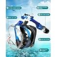 thumbnail image 6 of Greatever Full Face Snorkel Mask, Snorkeling Gear for Adults Kids with Latest Dry Top Breathing System and Detachable Camera Mount, Foldable Panoramic View Snorkeling Mask Set, Anti-Fog & Anti-Leak L, 6 of 7