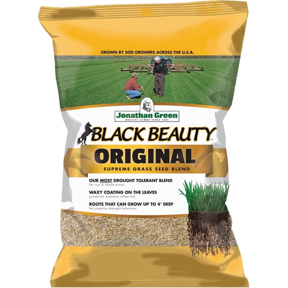 Jonathan Green Black Beauty Original Grass Seed Mix, 25 lbs - Drought-Tolerant
