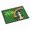 Tricolor, variant on Red and White Border Collie St. Patrick's Day Indoor or Outdoor Mat 24x36 36 in x 24 in