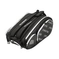 thumbnail image 1 of Mochila de tenis con correa de hombro ajustable, bolsa de gimnasio de gran capacidad, bolsa de pickleball Blanco negro, 1 of 9