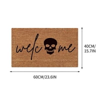 CASAFUN Happy Halloween Bath Mat Absorbent Quick Dry Toilet Floor Mat,Non-Slip Shower Rug Pumpkin Ghost Skull Bat Halloween Decoration Bathroom Carpet for Kitchen,Living Room,Tub and Shower