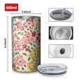 thumbnail image 4 of 20oz Coffee Tumblers Pioneer Flower Stainless Steel Vacuum Insulated Travel Tumbler Coffee Cups Mug with Lid and Straw with Cleaning Brush for Cold & Hot Drinks, 4 of 5