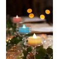 thumbnail image 5 of Paquete de 24 velas LED de té que cambian de color, velas de té sin llama a pilas con colores del arcoíris para bodas y fiestas, base blanca sin parpadeo., 5 of 5