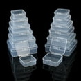 thumbnail image 2 of suxuMhao Storage Box, 20-Pack Clear Square Plastic Boxes, Plastic Storage Bins with Lids, Clear Plastic Containers, Parts Storage Box, Small Plastic Tote for Organizing, 5.5×5.5×2CM​, 2 of 5