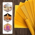 thumbnail image 4 of 10 Pieces 100% Natural Beeswax Candle Making Kit, Honeycomb Texture DIY Beeswax Candle Craft Set, 4 of 7