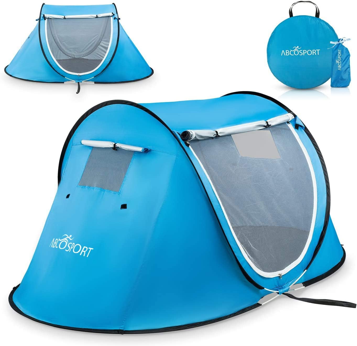 Jood dagboek Plagen EcoSport 88.6" x 47.2" Pop-up Tent and Automatic Instant Portable Cabana  Beach, Camping Tent Pop Up Shade Tent | Beach Tent - Walmart.com