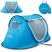 EcoSport 88.6" x 47.2" Pop-up Tent and Automatic Instant Portable Cabana Beach, Camping Tent Pop Up Shade Tent | Beach Tent
