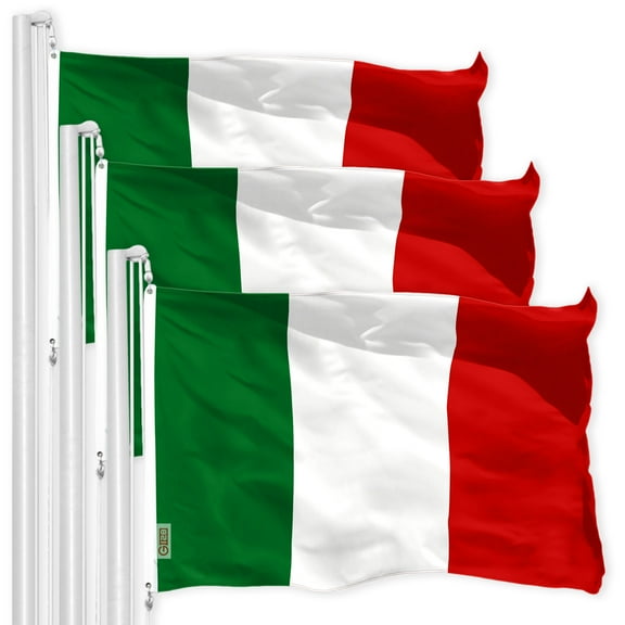 Italy Italian Flag 3x5FT 3-Pack 150D Printed Polyester By G128